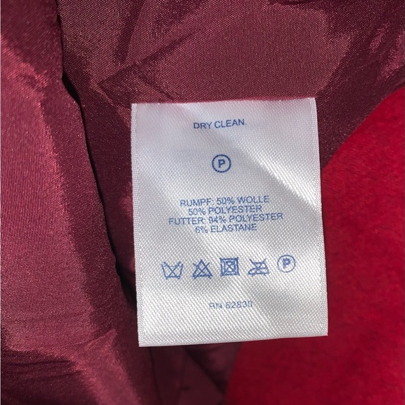 Land’s End red wool skirt. Size 8P - Picture 7 of 7